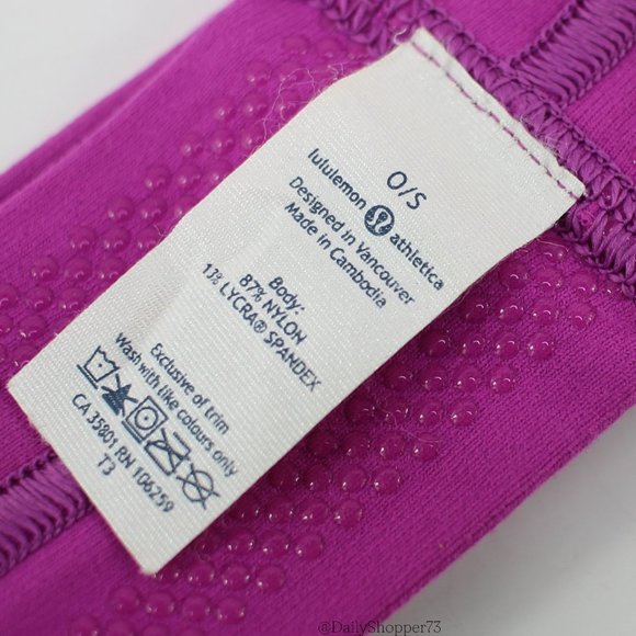 lululemon athletica Women's Magenta Headband Flyaway Tamer with Grip - Picture 5 of 5